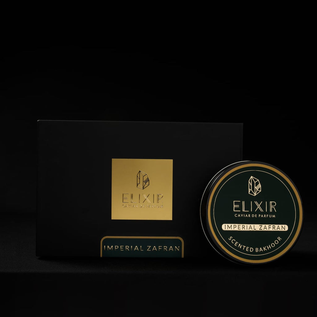 The Imperial Zafran box and tin, front on